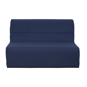 Banquette convertible Melissa, matelas Simmons, 140 x 190 cm, marine