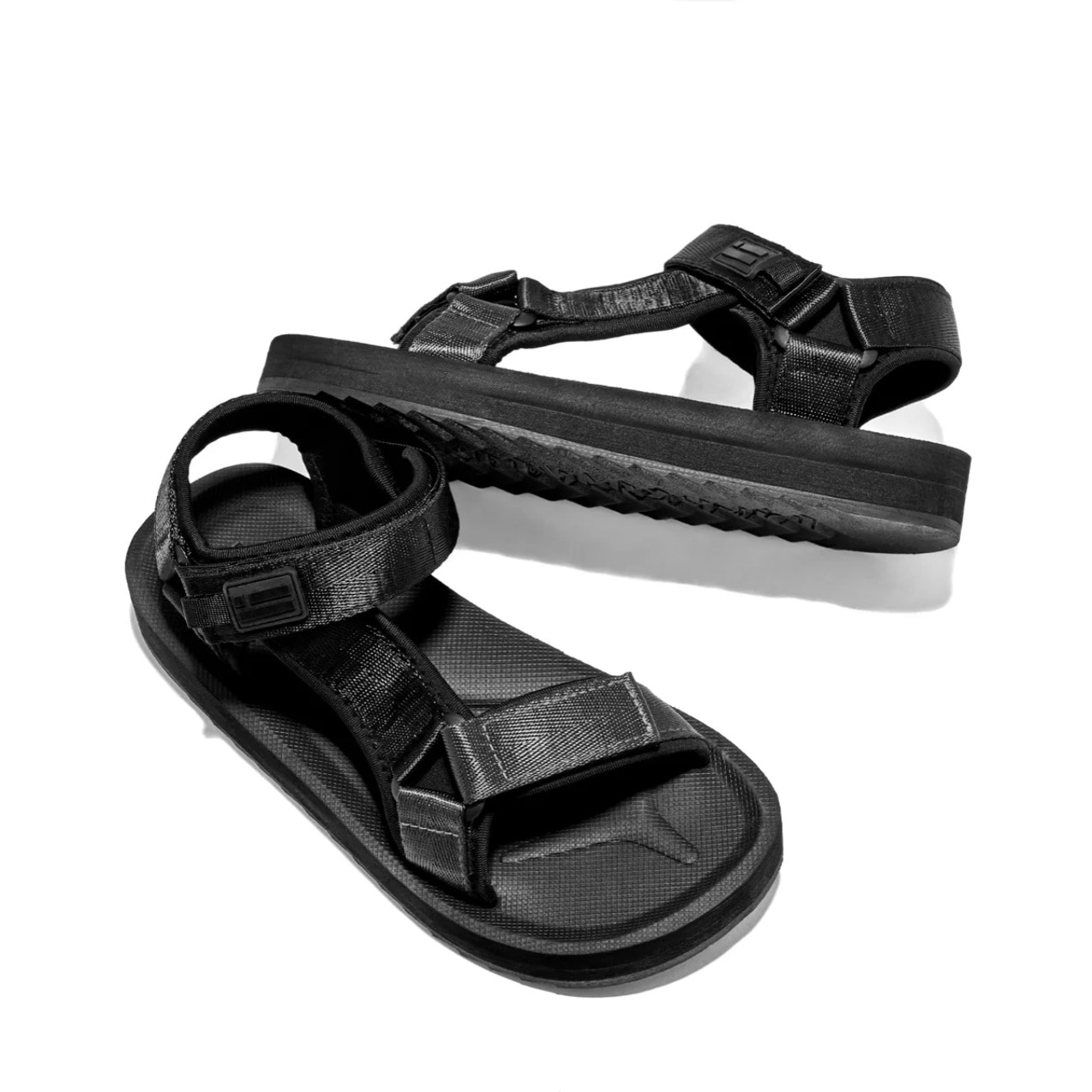 Sandalias de Tiras de  Mujer en Negro