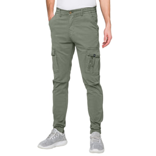 Pantalone cargo Hot Buttered Langkawi Verde militare