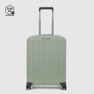 Piquadro Trolley cabina ryanair 4 ruote in policarbonato