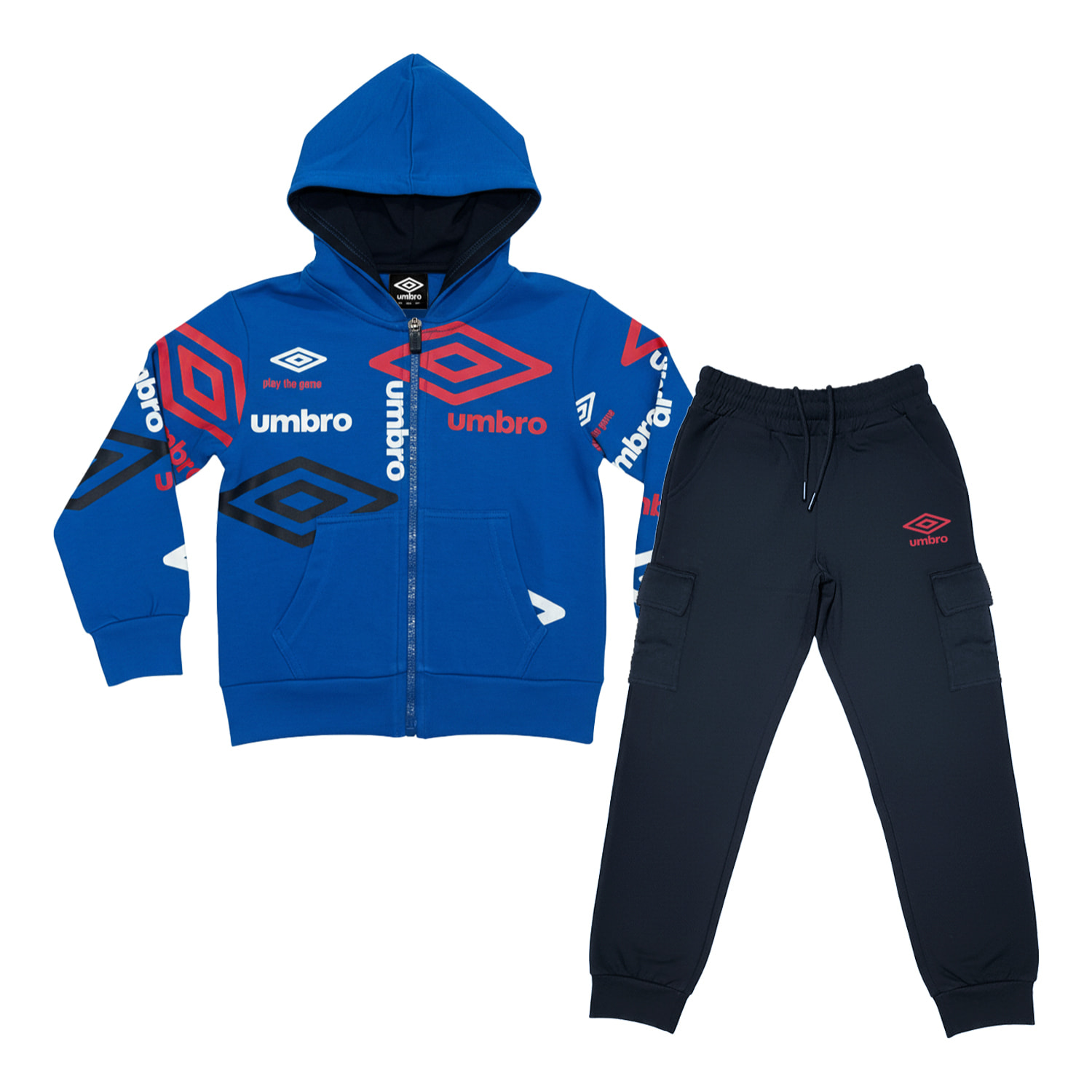 Tuta Bimbo UMBRO Cotone Felpato Invernale 3 / 7 Anni