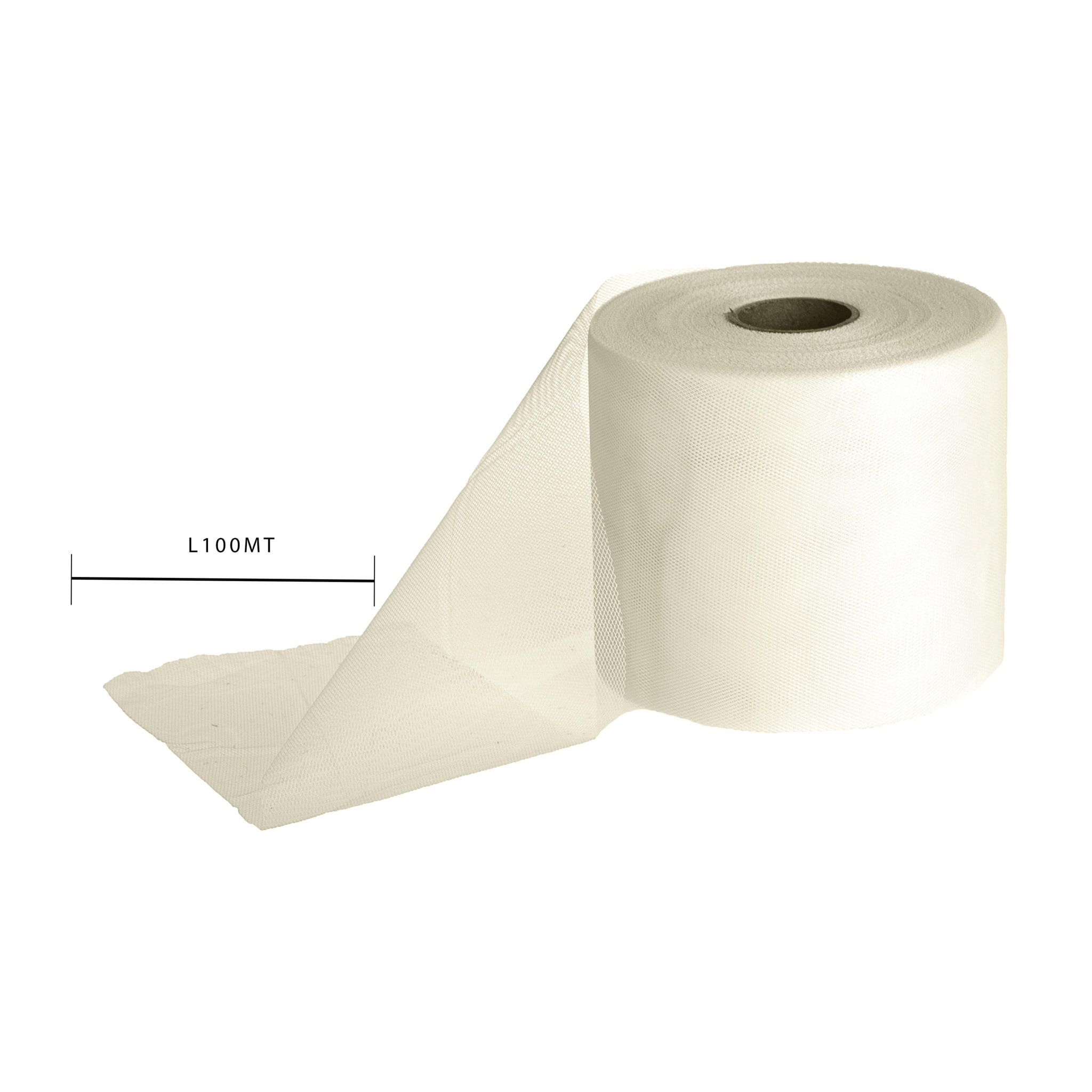 Tulle Rotolo 12,5 100 Mt - Pezzi 3 - 5X20X5cm - Colore: Bianco - Bianchi Dino - Decorazioni Varie