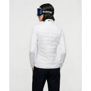 Chaqueta híbrida aislante para mujer KUSTOM MOTUS Hybrid Insulated - Blanco