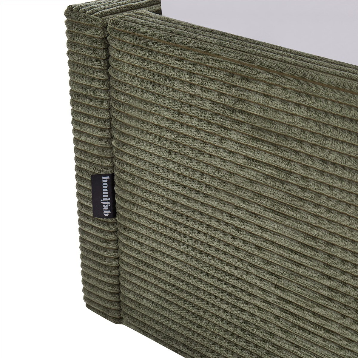 Lit coffre en velours côtelé - HANDY