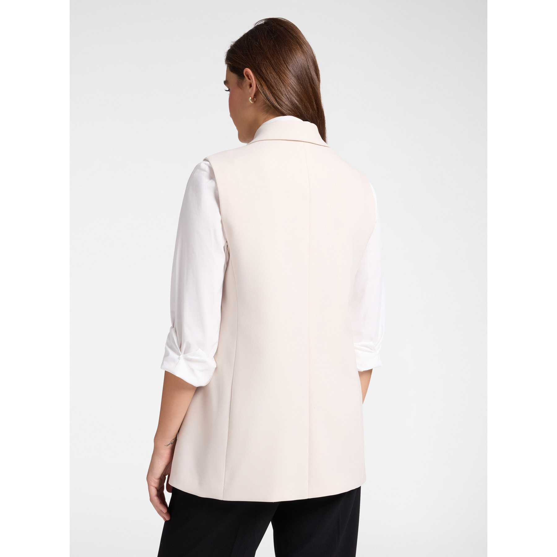 Elena Mirò - Blazer senza maniche - Bianco