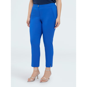 Fiorella Rubino - Pantalones modelo New York - Azul aciano