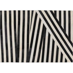 Tapis Tapes noir et blanc 240x170cm Kare Design