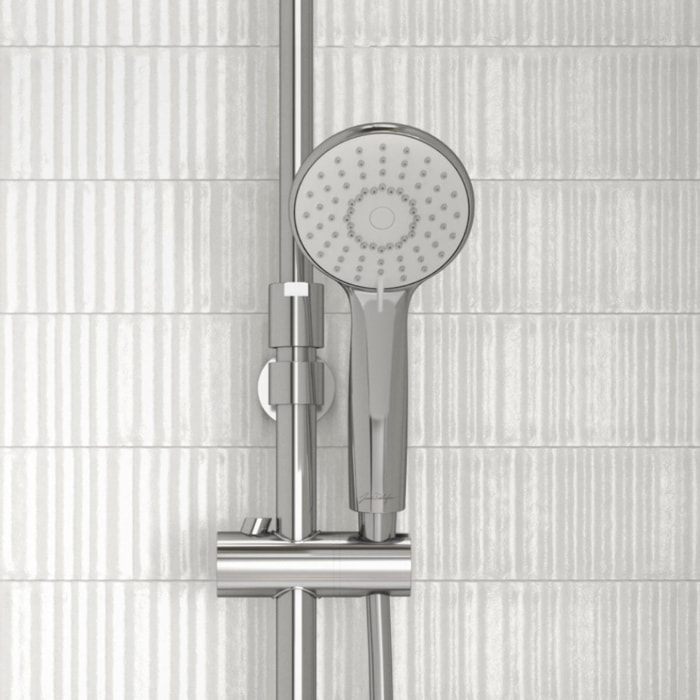 Pommeau de douche Juliette chrome + flexible