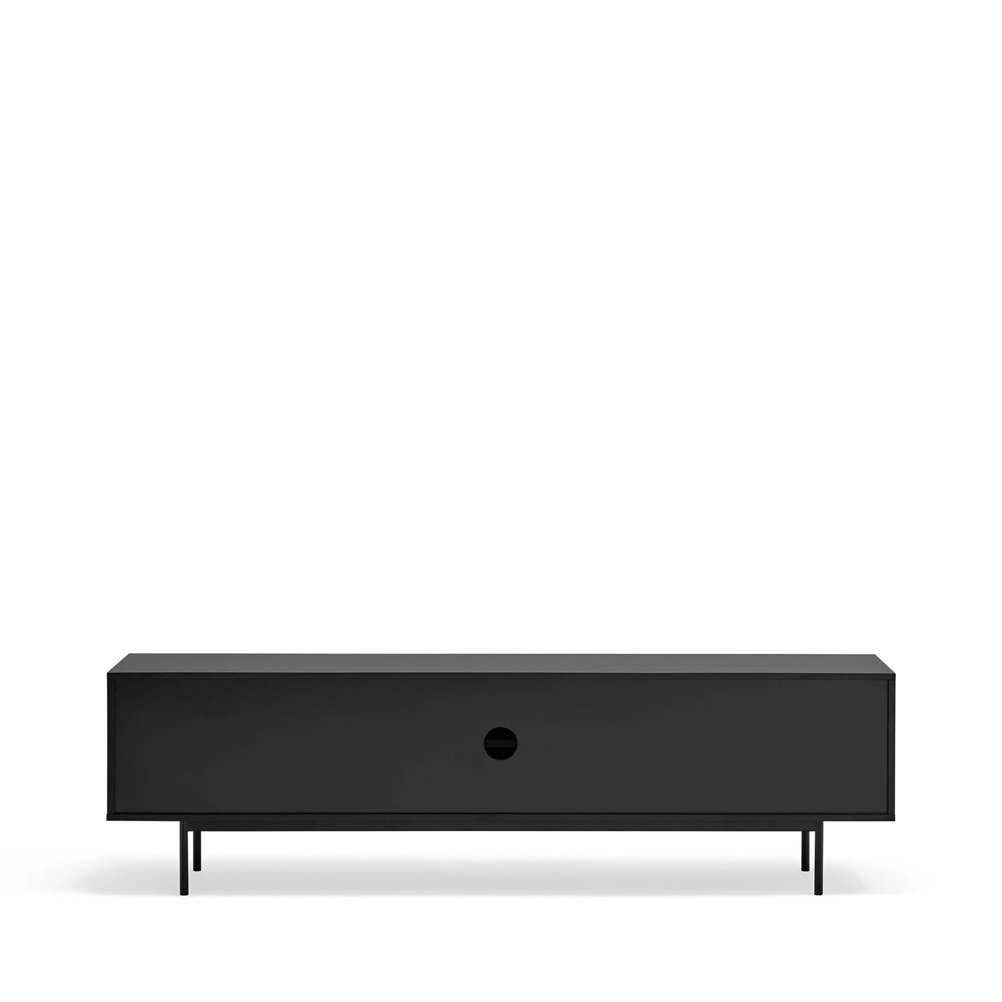 Mueble de televisión Sierra 3 puertas negro