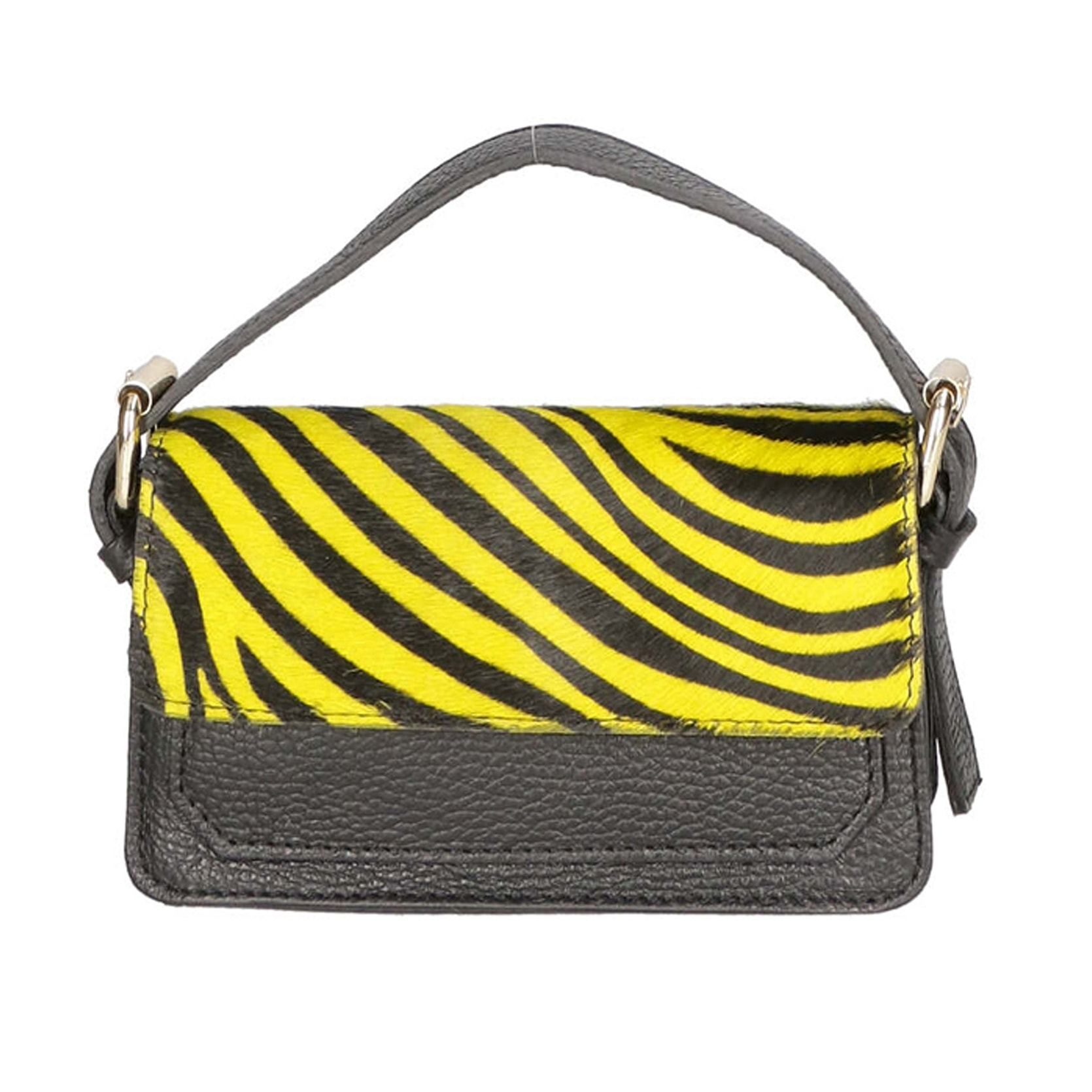 Borsa a mano da donna - Modello Aleide - Vera pelle - 18.0 x 11.0 x 6.5 cm