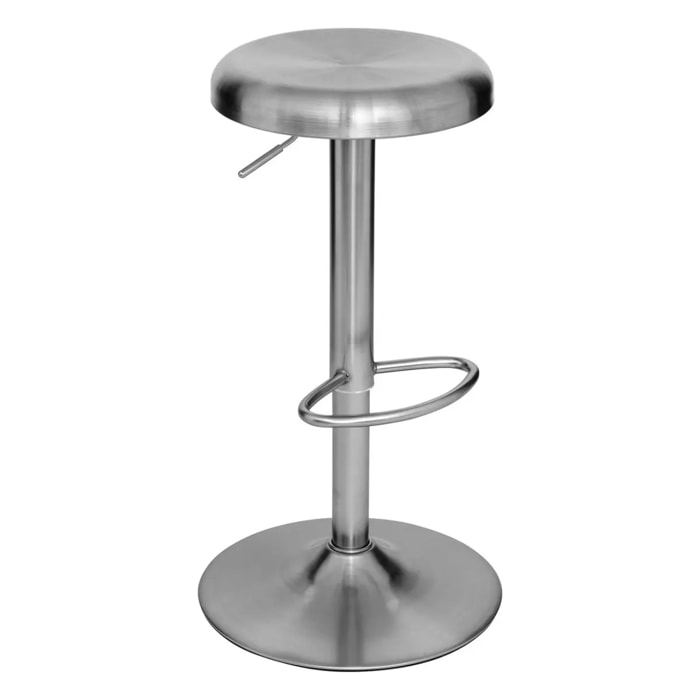 Lot de 2 tabourets de bar Ilsa argent