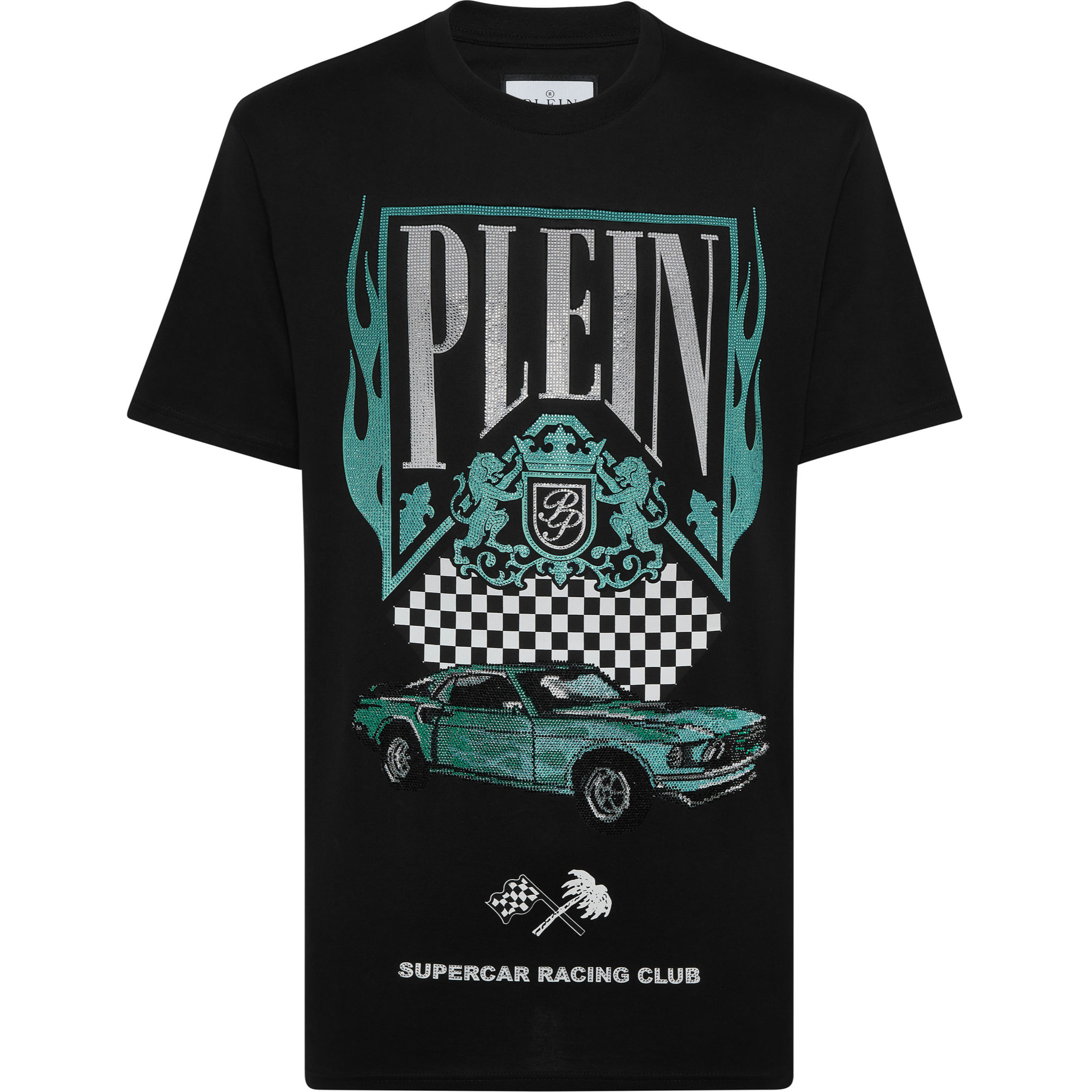 PHILIPP PLEIN T-Shirt Round Neck RACING