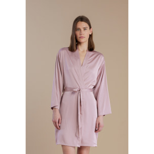 Vestaglia in raso con maniche lunghe e cintura articolo pleasure Noidinotte