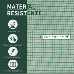 Mini Invernadero 200x100x80 cm para Jardín Terraza Cultivo de Plantas Semilla Vivero Casero Tipo Túnel con Marco de Acero y Cubierta Plástico Verde