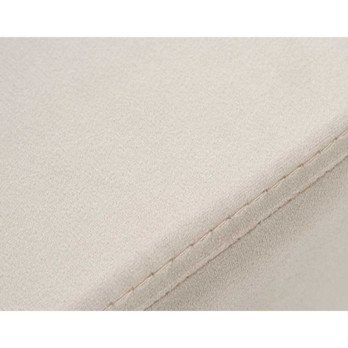 Isaure - canapé droit 2 places en velours - Beige