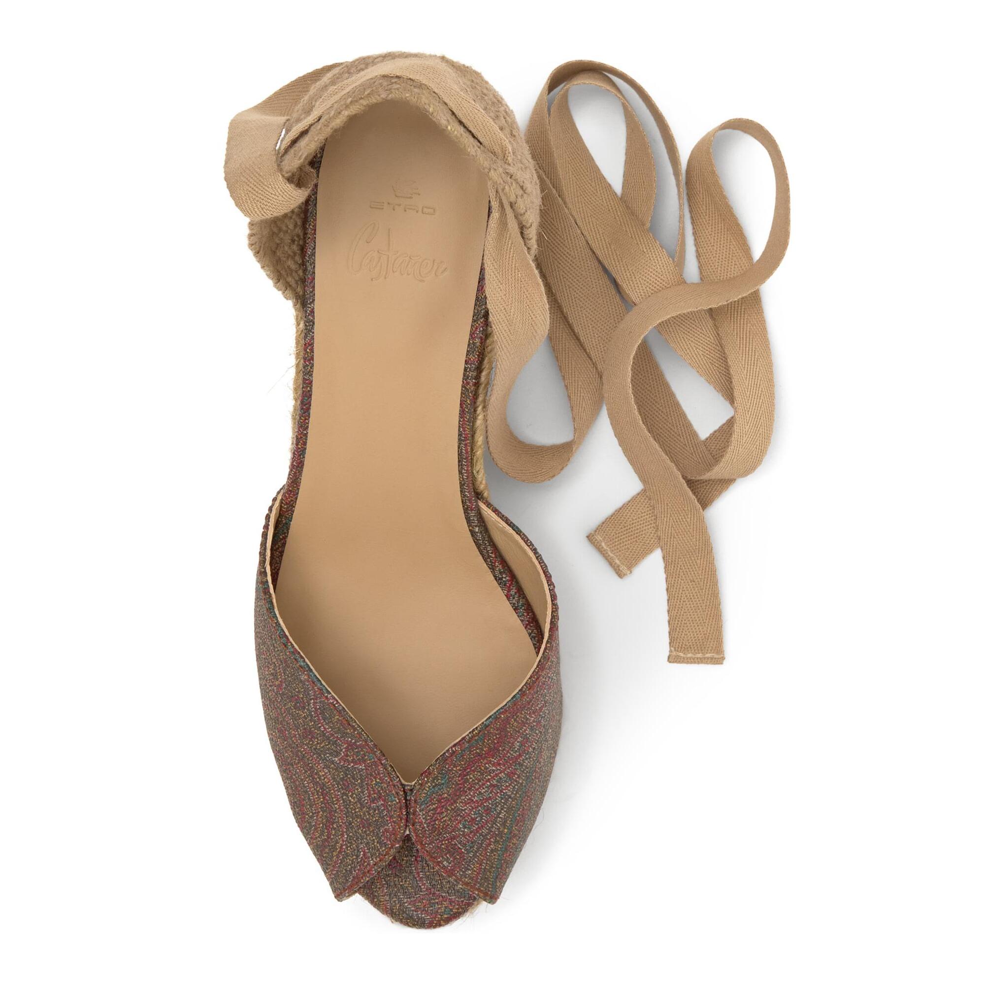 Sandalia de cuña Bilina en el icónico tejido jacquard by ETRO