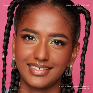 NYX Professional Makeup Blade & Shade, Crayon sourcils double embout, tenue jusqu'à 16h, Espresso