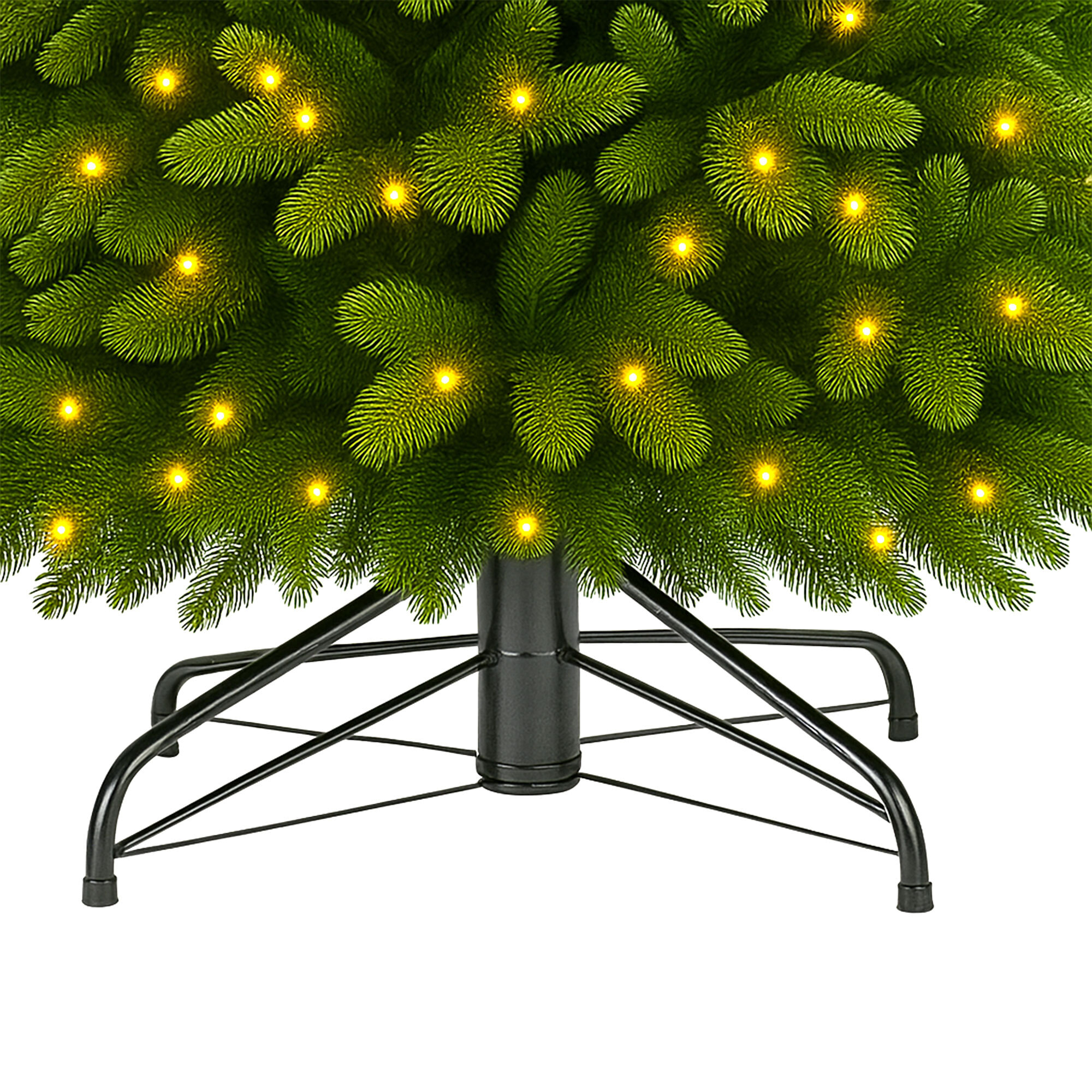 Venus - Albero di Natale Tradizionale con 300 Luci LED in PE e PVC Ø96x180H cm, 937 Punte