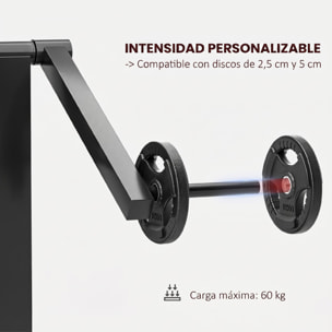 SPORTNOW Máquina de Bíceps y Tríceps 2 en 1, Banco de Curl de Predicador con Asiento Ajustable en Altura, Máquina de Curl de Bíceps y Extensión de Tríceps para Entrenamiento en Gimnasio, Casa
