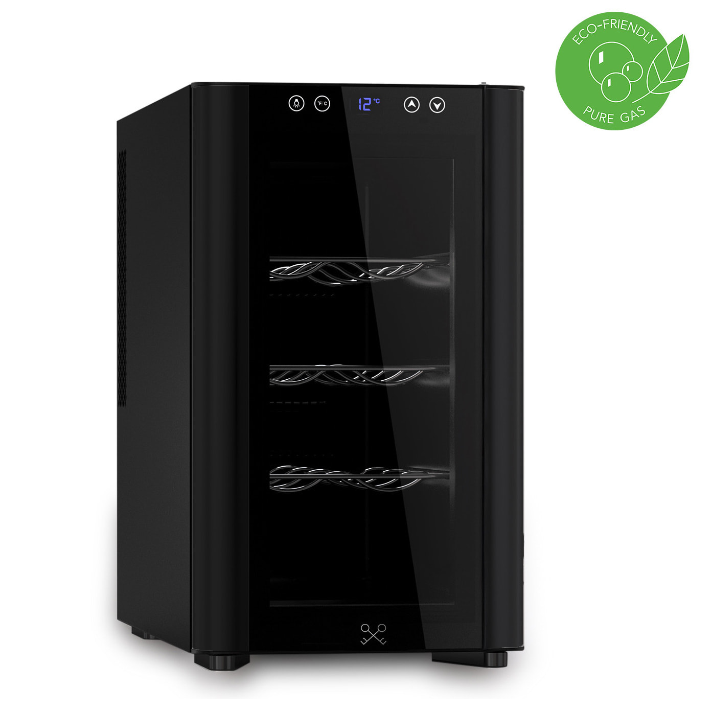 Vinoteca indipendiente 8 botellas CAVSB8 LES PETITS CHAMPS, 23L, negro