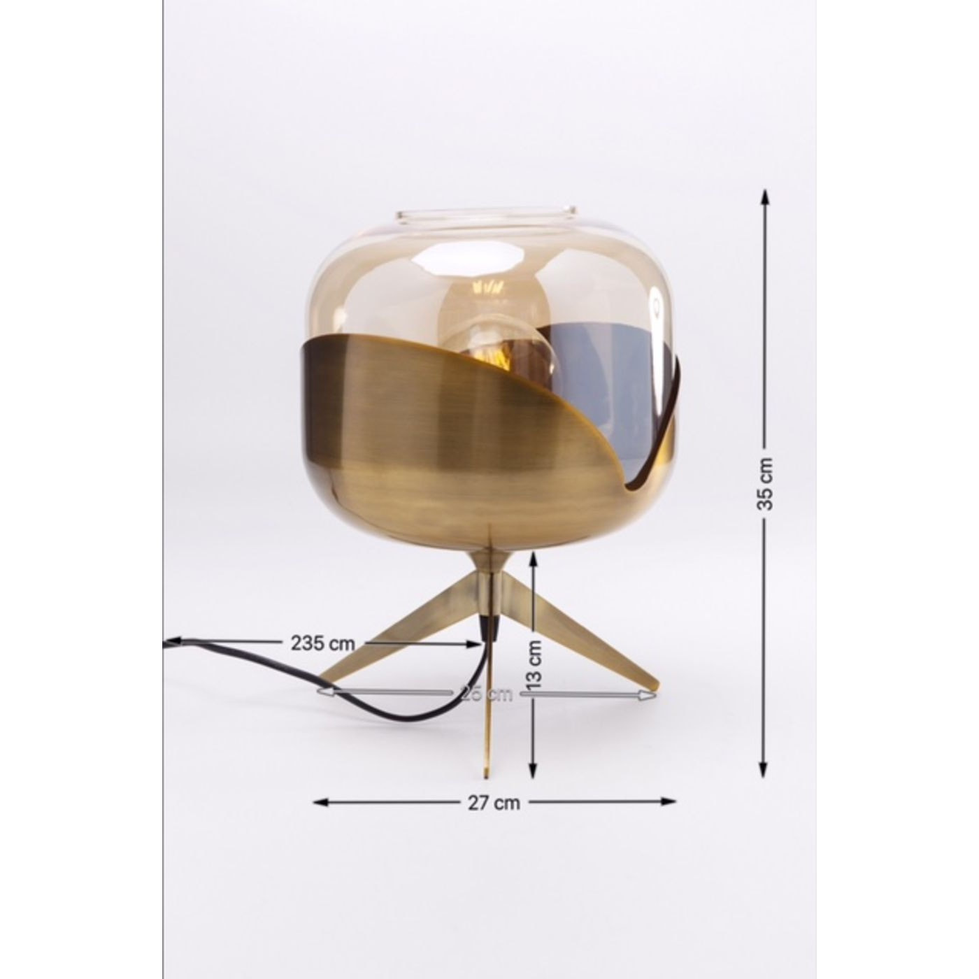 Lampe Goblet Ball dorée Kare Design