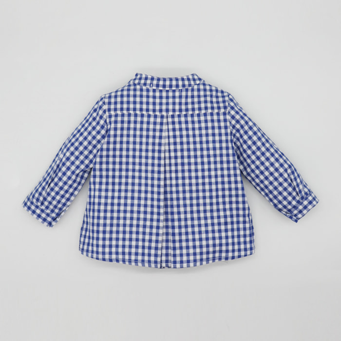 CAMISA CUADROS VICHY AZUL OSCURO