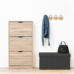 Pouf double pliant Velours gris Mix N' Modul