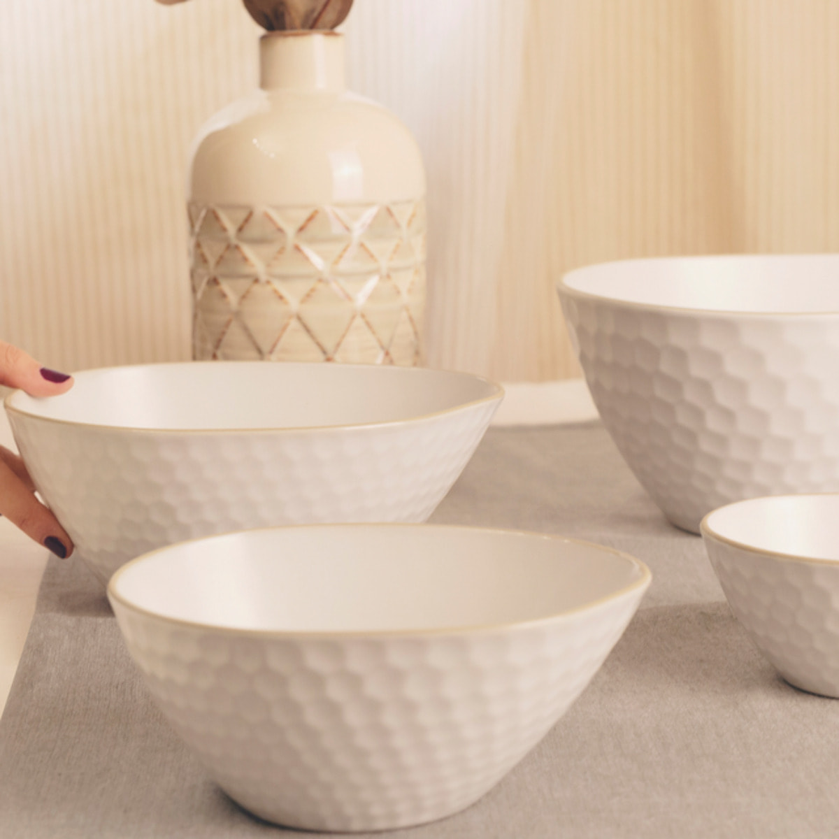 Ciotola Impronte in stoneware
