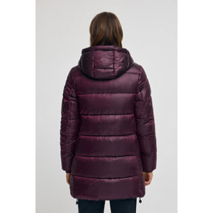 Giaccone Silvon Coat granata con logo Polo Club