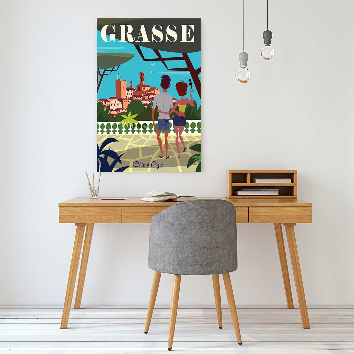 Tableau voyage à grasse Toile imprimée