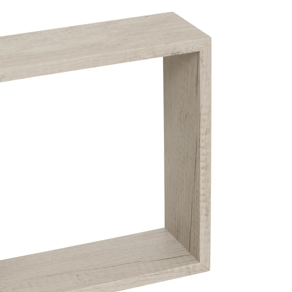 3 petites étagères murales "Fixy" cube effet chêne gris
