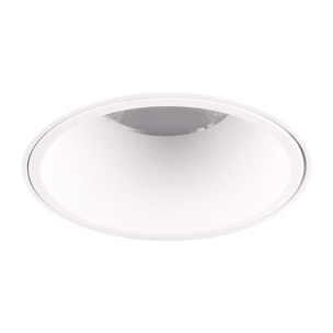 Ledsc4 LedsC4 - Downlight Sin Marco Blanco Transparente, Iluminación LED 628 Lúmenes 2700K, Diseño Moderno y Duradero en Policarbonato y Aluminio, Ideal para Hogar y Oficina