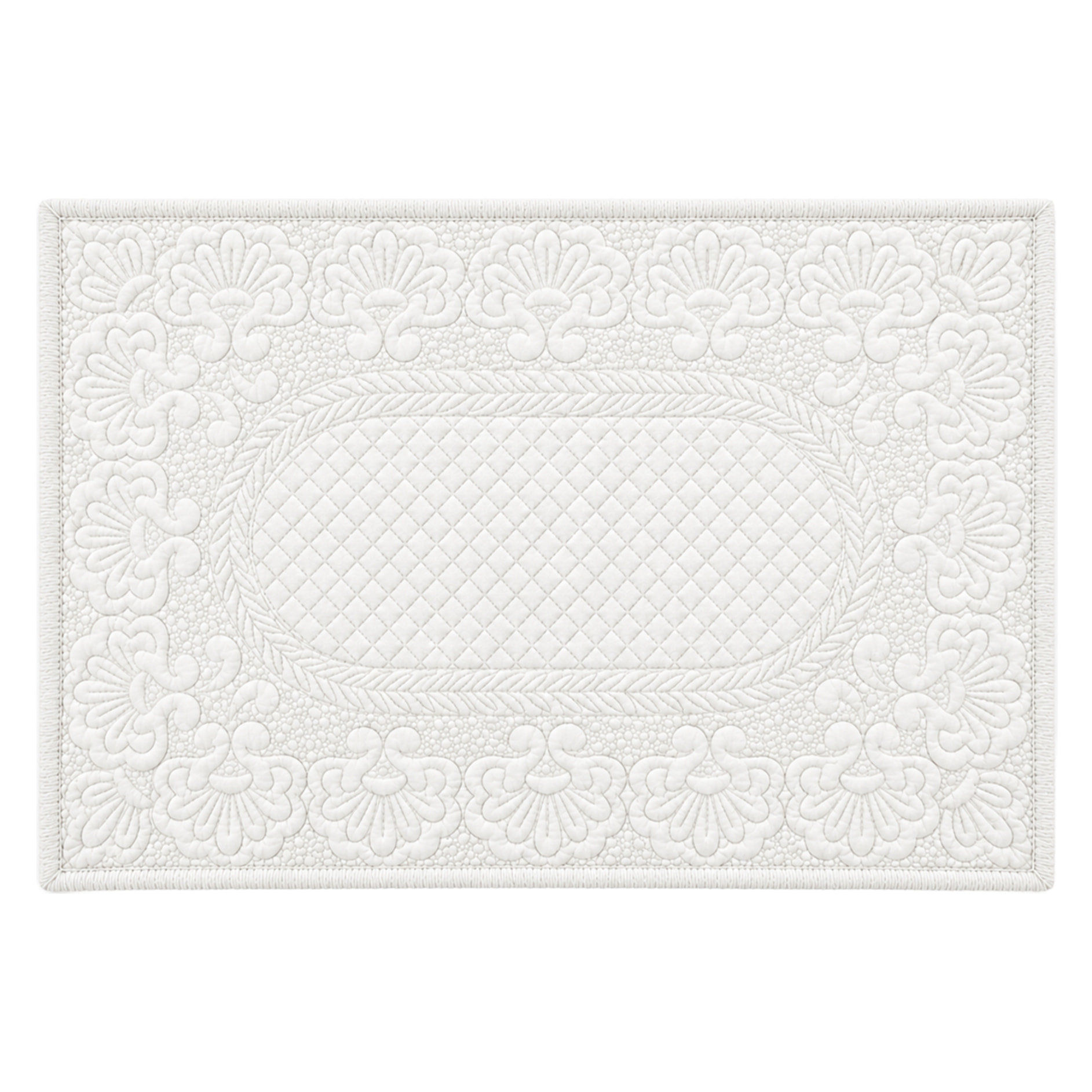 Set de table boutis - Blanc