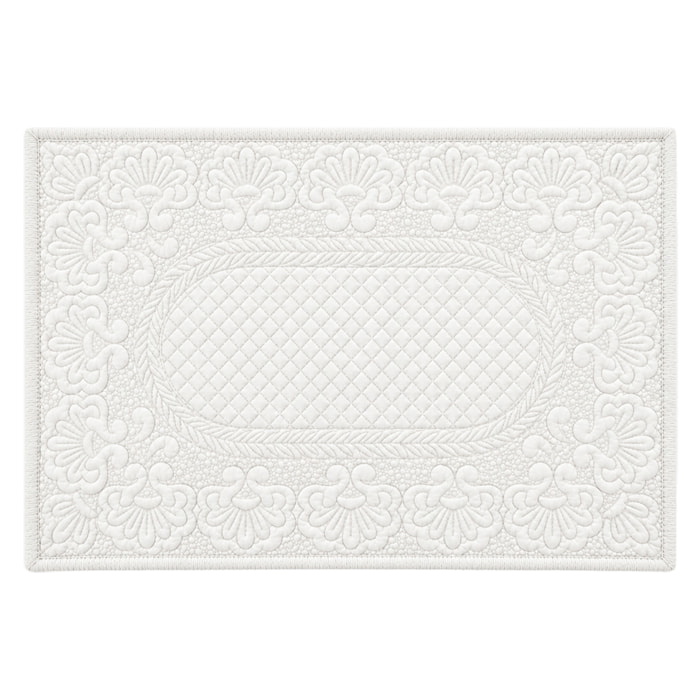 Set de table boutis - Blanc