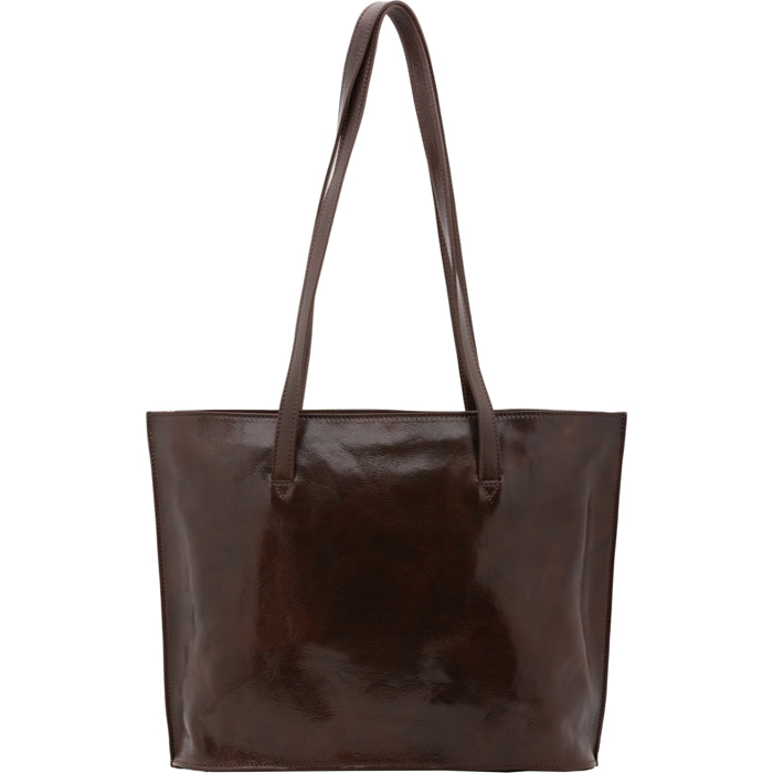 Borsa a spalla  da donna In Vera pelle Made in Italy 31x43x10 cm