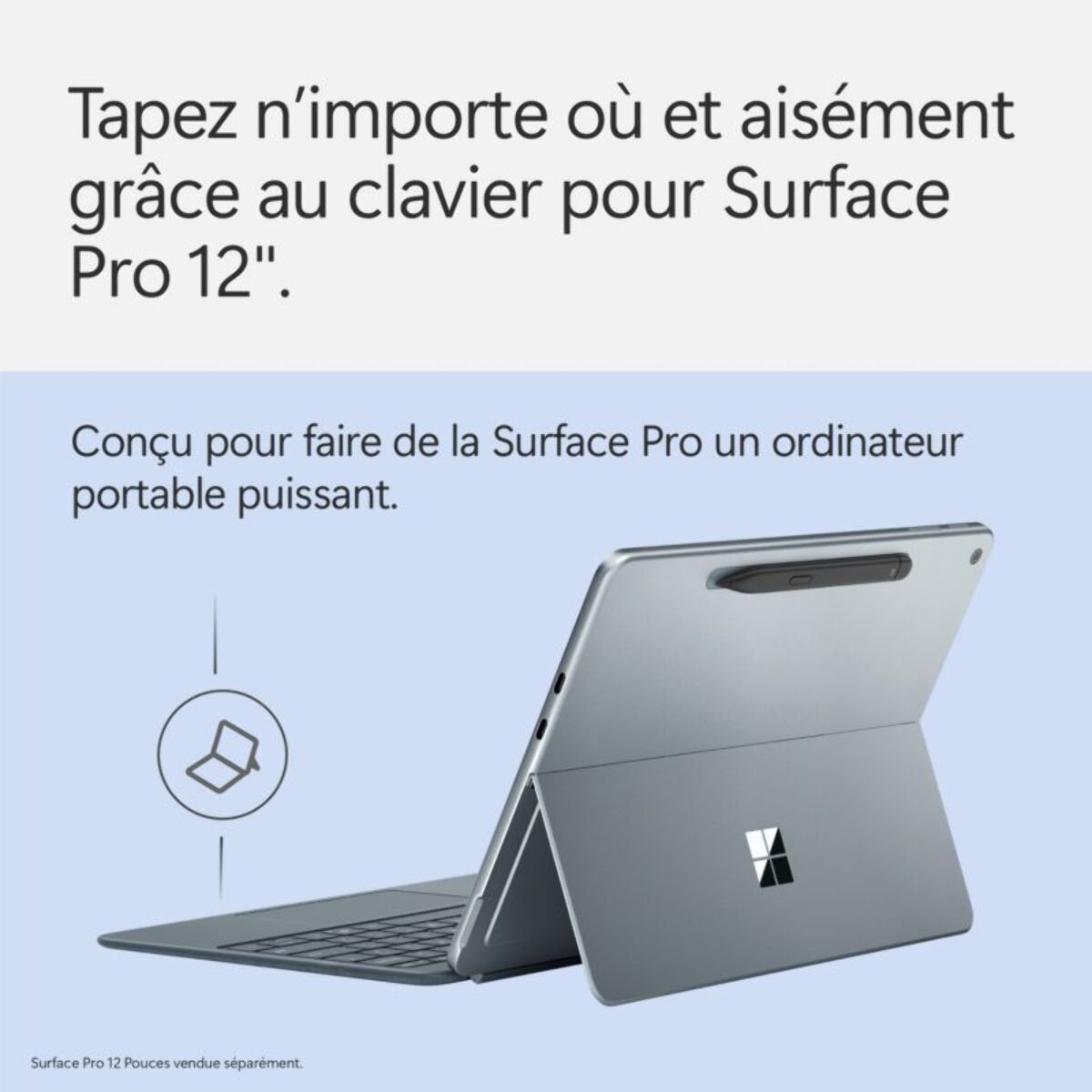 Clavier MICROSOFT Clavier + Stylet Bleu Surface Pro 12''