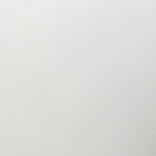 Tavolo TROPEA in legno, finitura bianco frassinato e base in metallo verniciato bianco, allungabile 120x80 cm - 170x80 cm