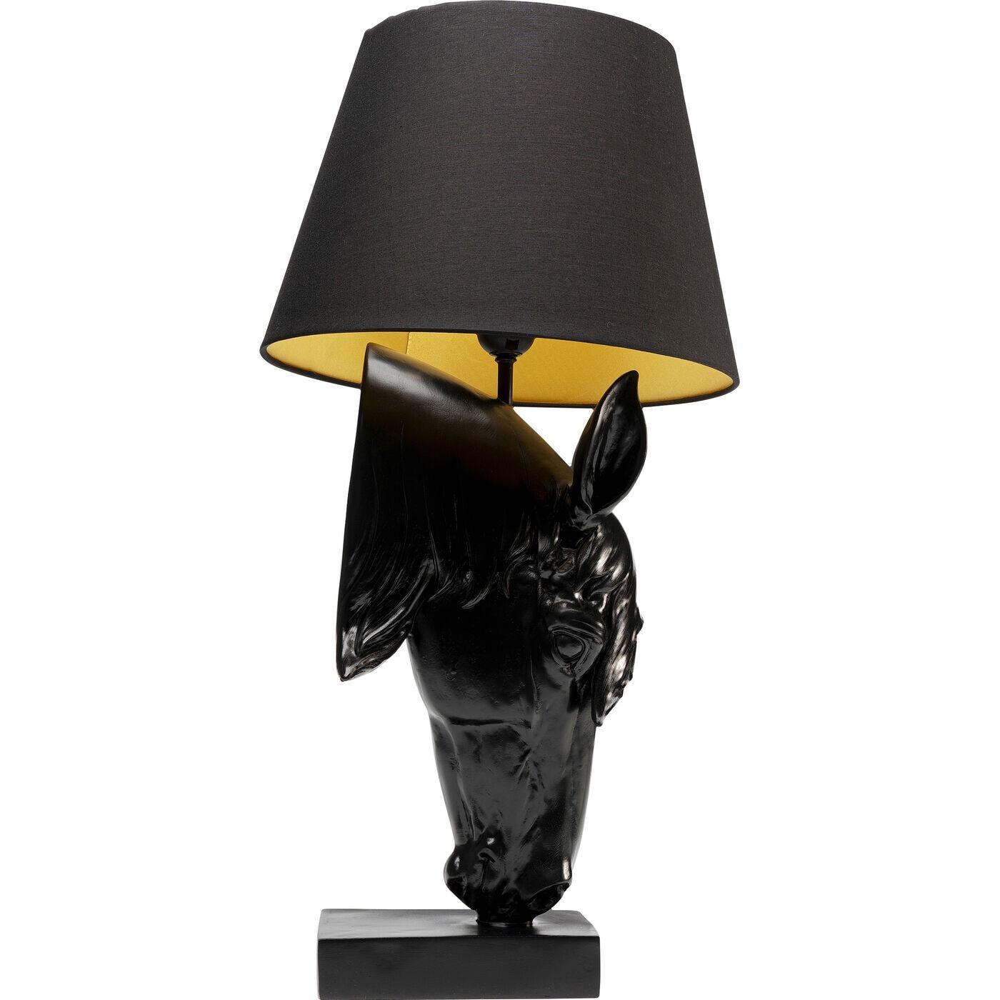 Lampe tête de cheval noire Kare Design