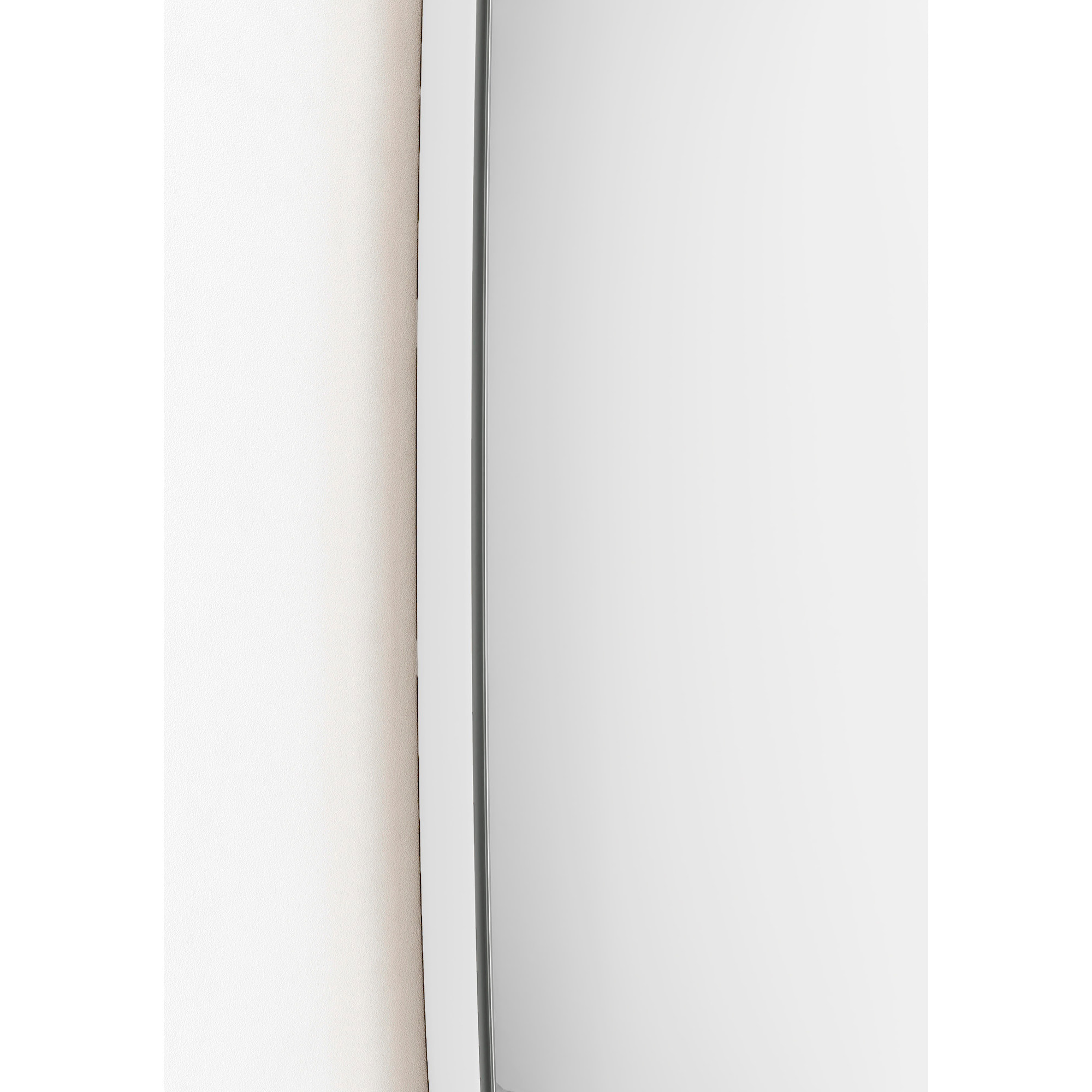 Espejo ovalado Eclipse aglomerado blanco 65x40x2 cm