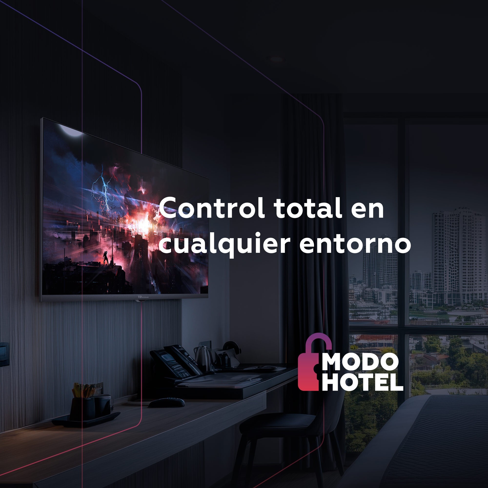 Televisor 24 Pulgadas HD No Smart TV, USB Grabador reproductor, Sintonizador digital DVB-T2/C/S2 - TD Systems M24K21H