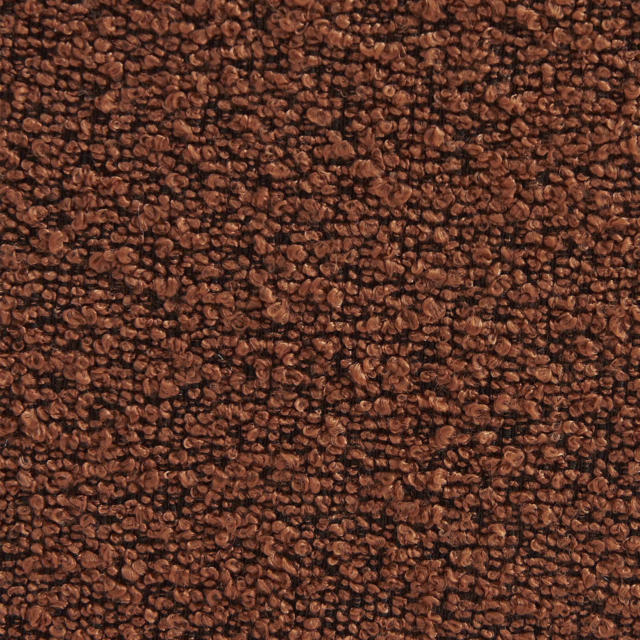 Lot de 3 fauteuils chauffeuses en bouclette texturée terracotta style contemporain 1 place