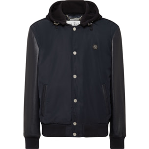 PHILIPP PLEIN Bomber de cuero &AMP