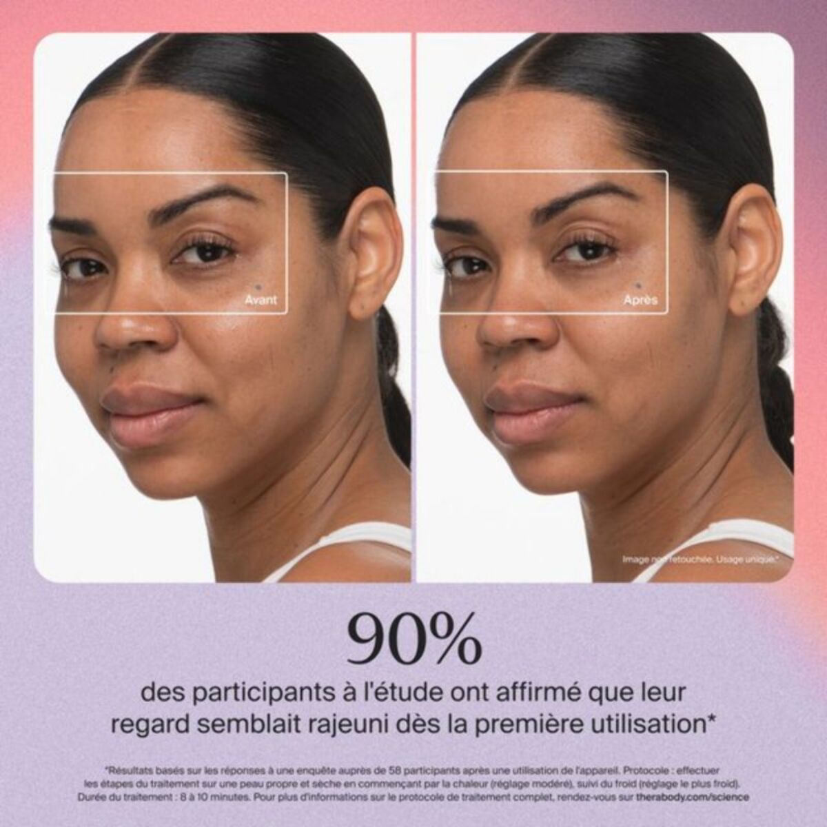 Appareil éclat visage THERABODY TheraFace anti-cernes indigo