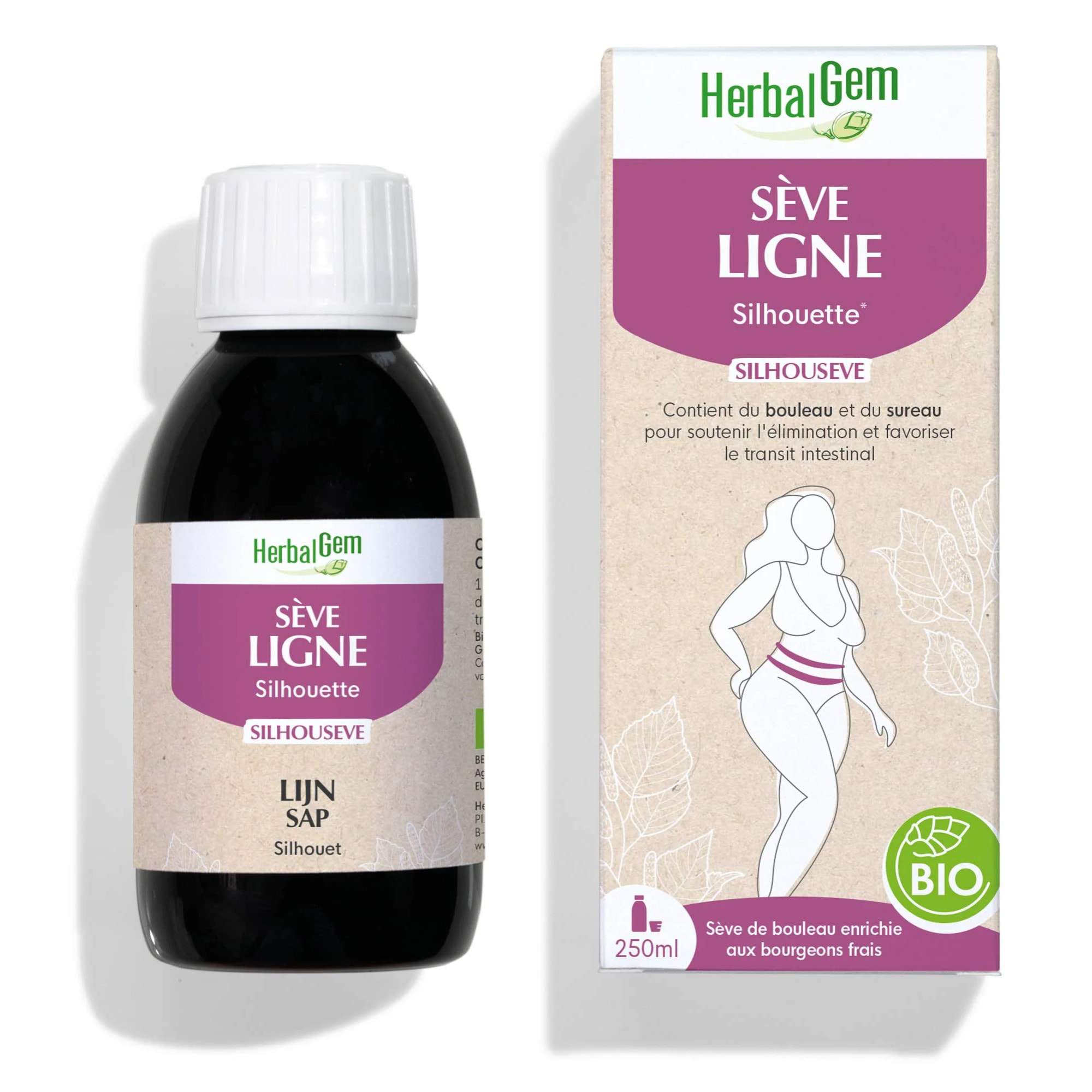 Herbalgem- Sève ligne pour la silhouette - Bio - 250 ml