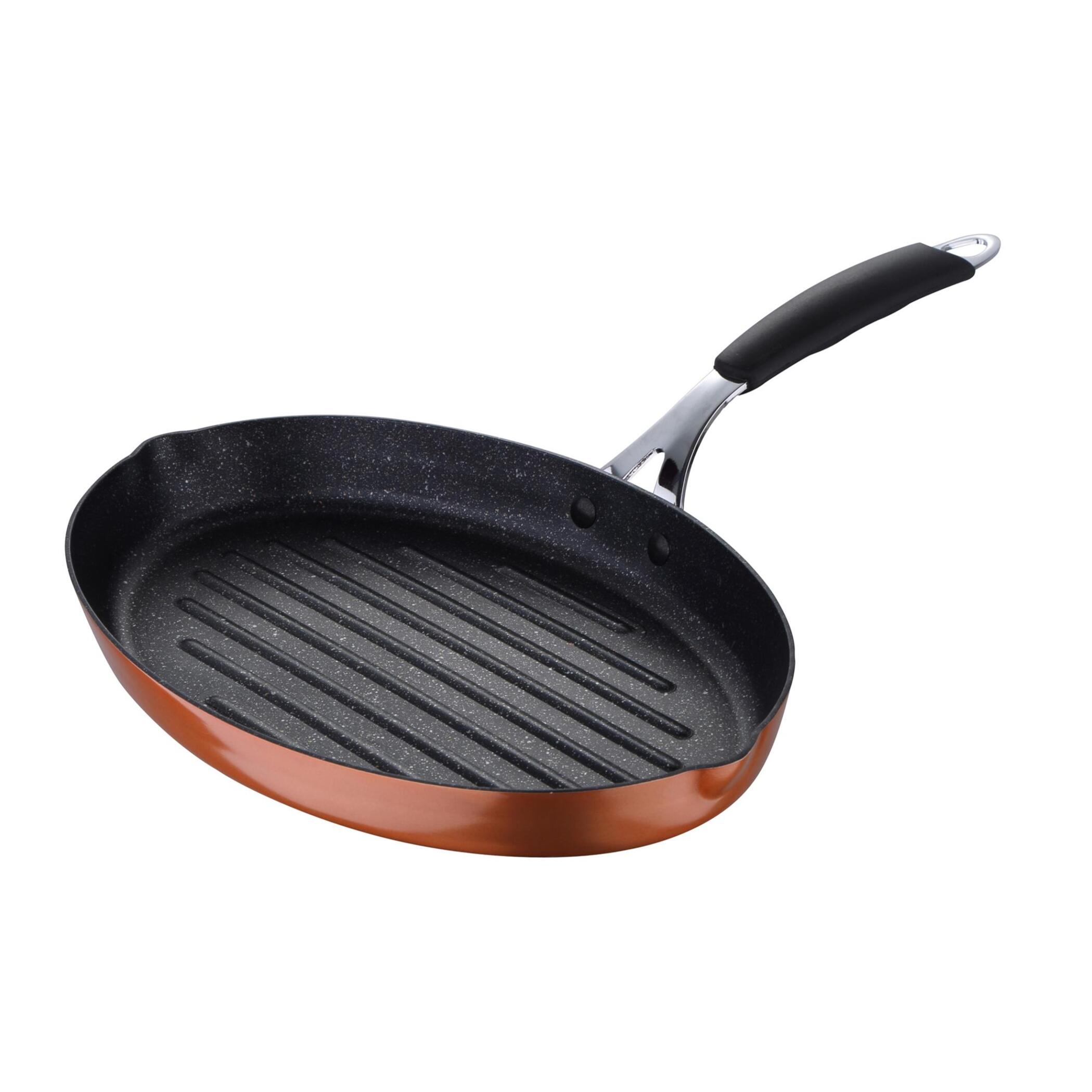 Set de Sartén Grill 28x28cm + Wok Ø28cm + Sartén para pescado 32x21,8x4cm en aluminio forjado con revestimiento antiadherente ILAG Cooper Bergner