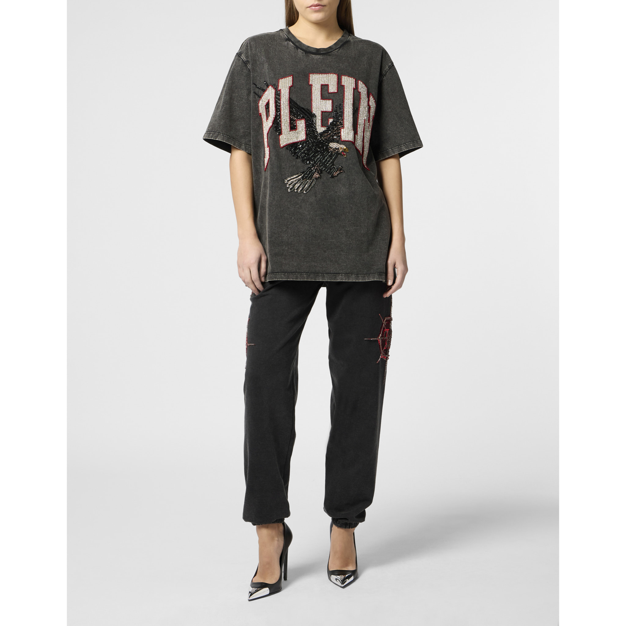 PHILIPP PLEIN T-Shirt Round Neck Ss EAGLE