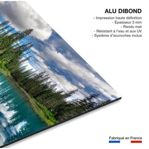 Tableau lac bleu éméraude Tableau alu Dibond