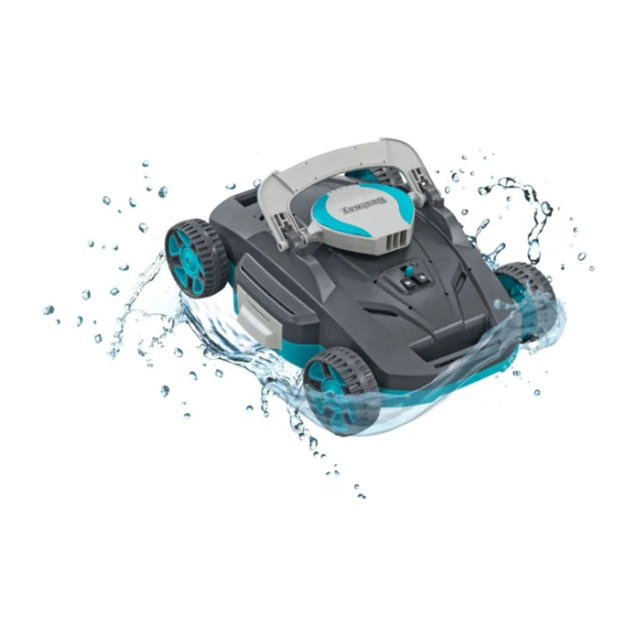 Bestway Robot piscine sans fil Platine nettoyage fond plat 20 m² max