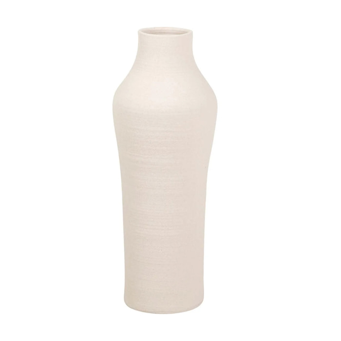 Florero Ceramica Beige 30x30x80 Cm