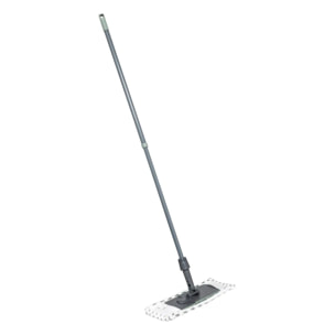 Balai télescopique microfibre gris H120cm